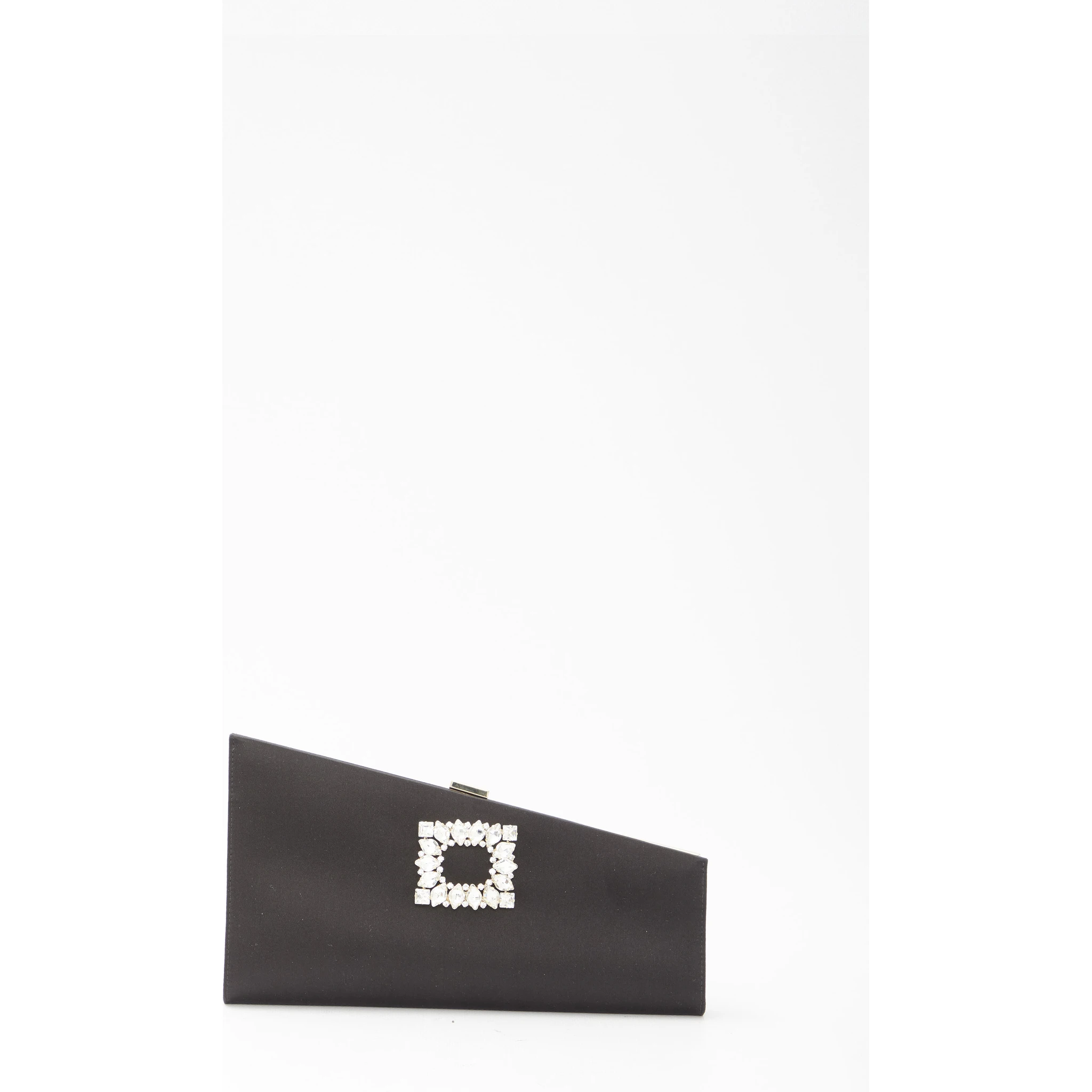 Asymmetrical Strass Buckle clutch