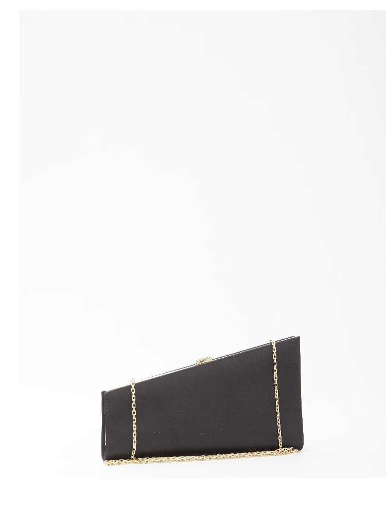 Asymmetrical Strass Buckle clutch alternative