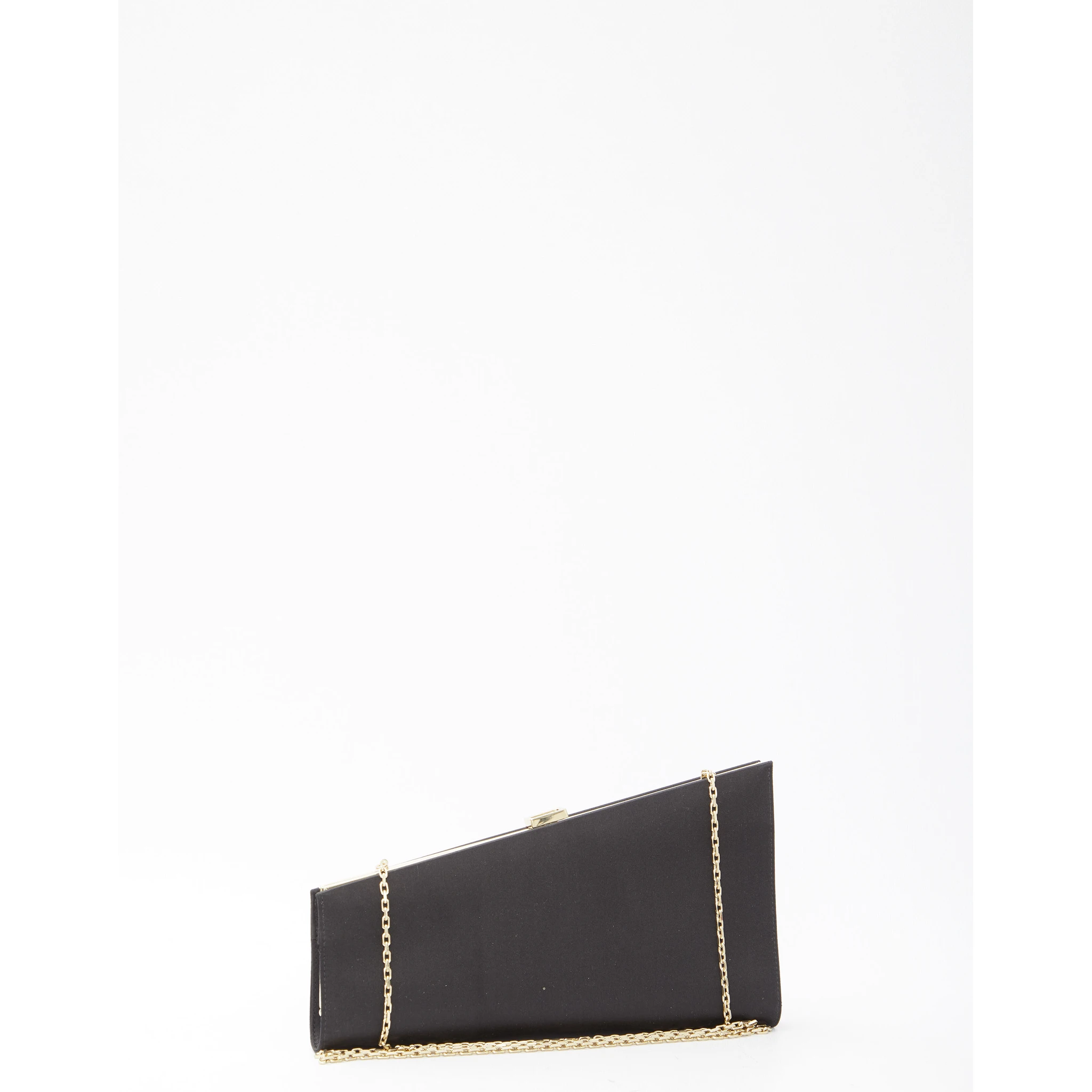 Asymmetrical Strass Buckle clutch