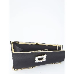 Asymmetrical Strass Buckle clutch