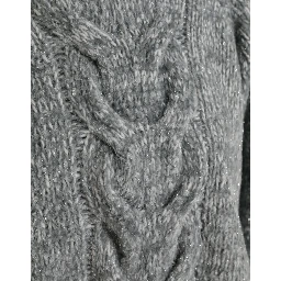 Gray Cashmere Turtle Neck Pullover Sweater