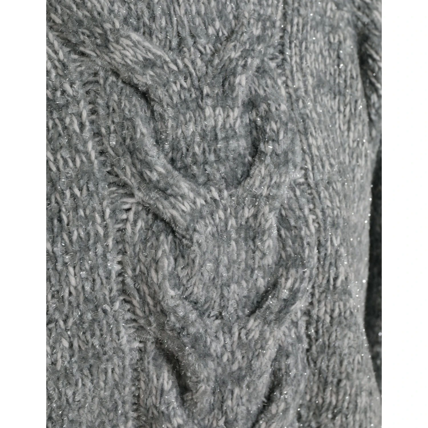 Gray Cashmere Turtle Neck Pullover Sweater