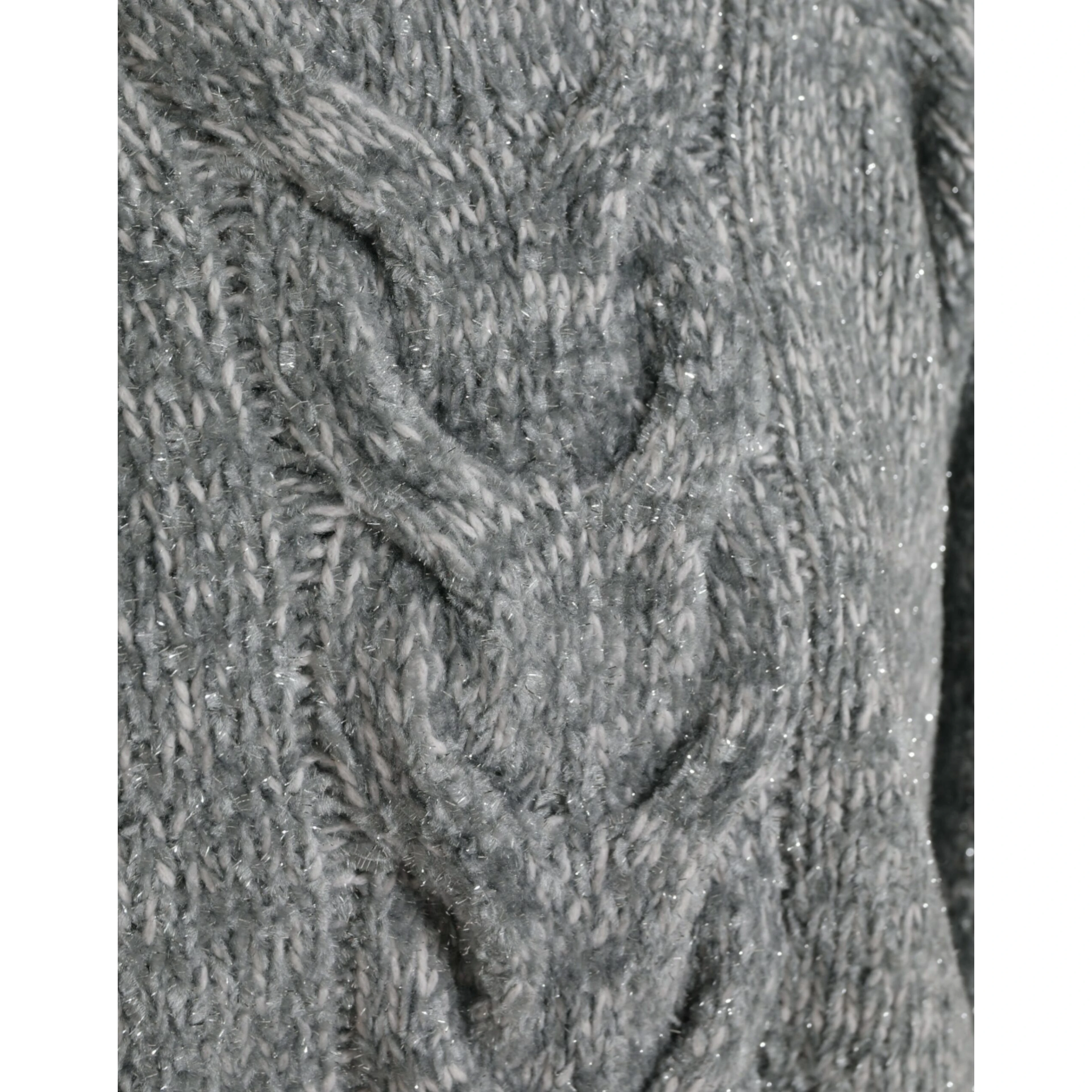 Gray Cashmere Turtle Neck Pullover Sweater