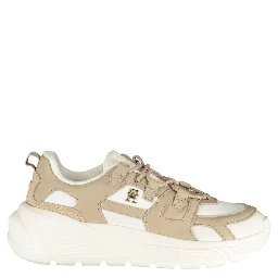 White Polyester Sneaker