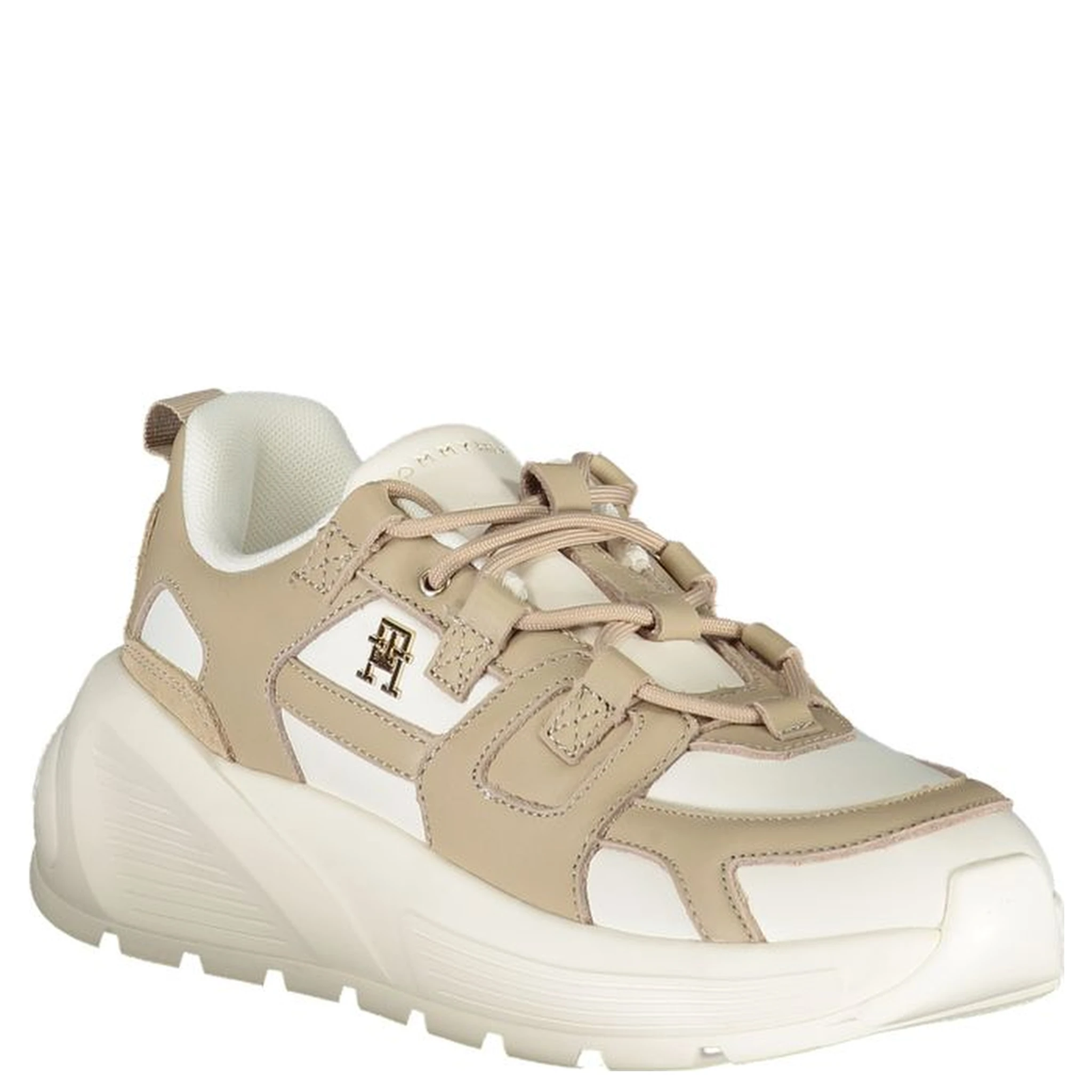 White Polyester Sneaker