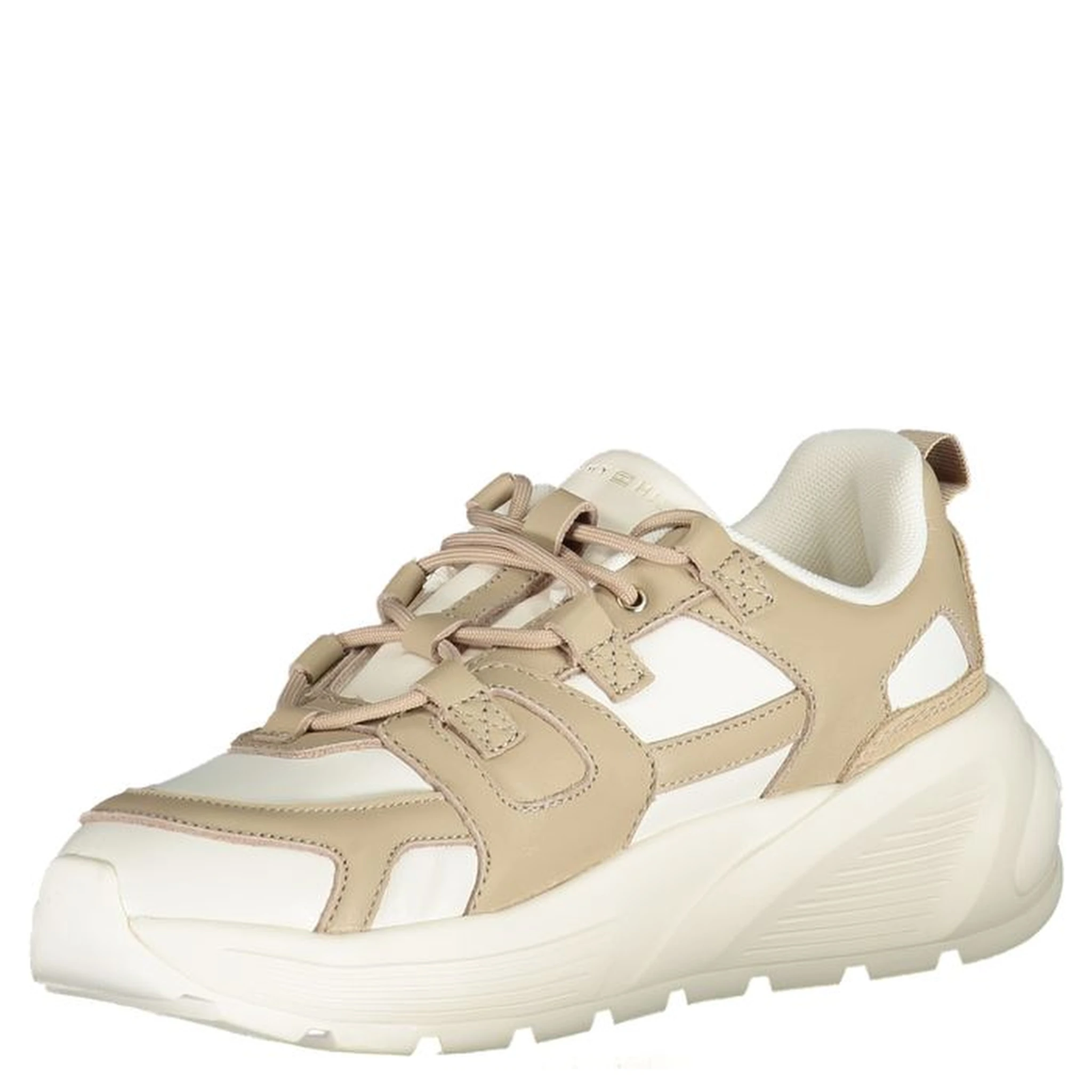 White Polyester Sneaker