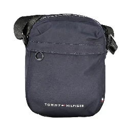 Blue Polyester Shoulder Bag