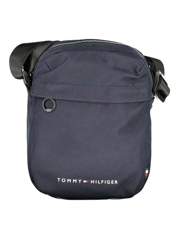 Blue Polyester Shoulder Bag