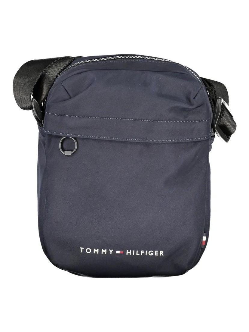 Blue Polyester Shoulder Bag