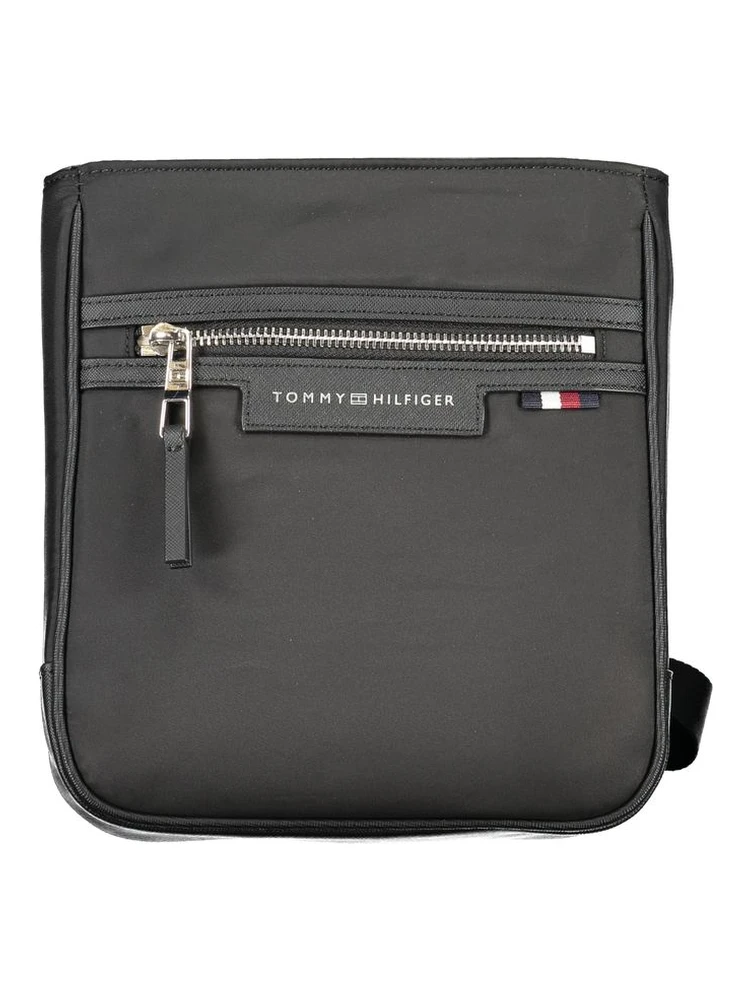 Black Polyester Shoulder Bag
