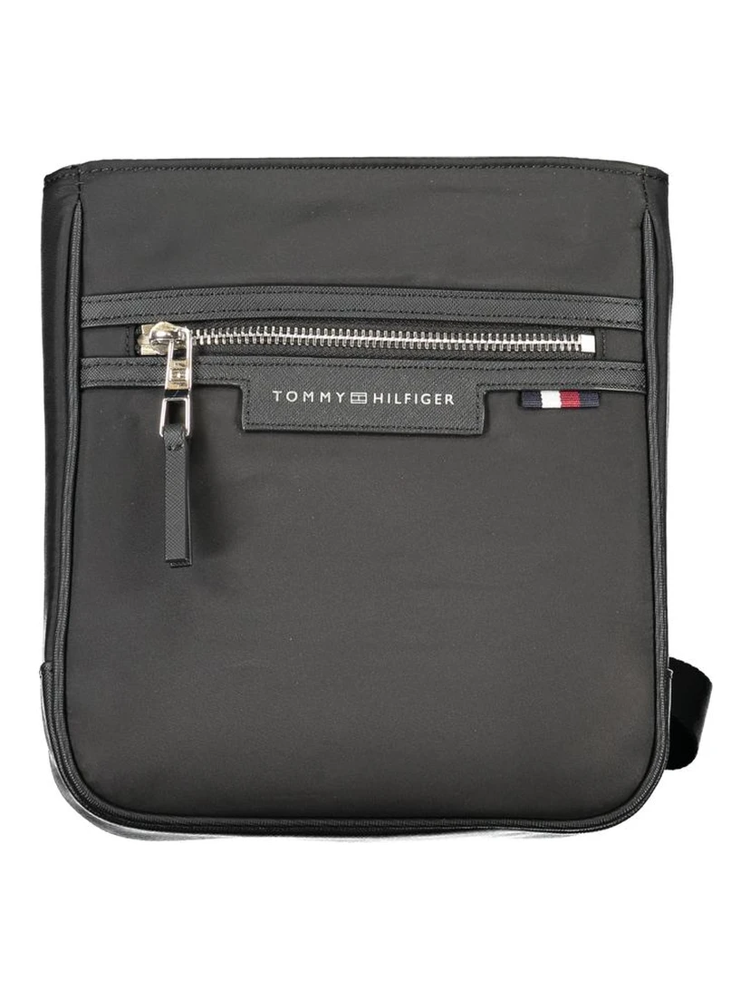 Black Polyester Shoulder Bag