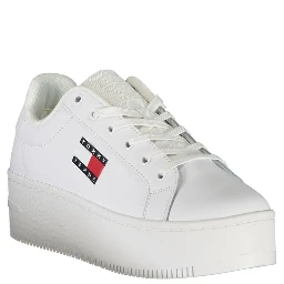 White Polyester Sneaker