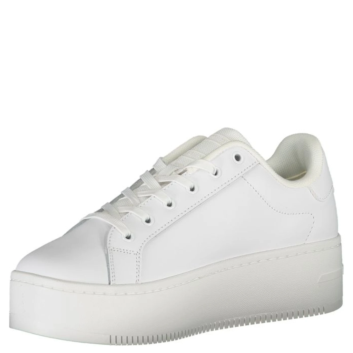 White chunky platform sneakers