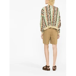 striped knit cardigan