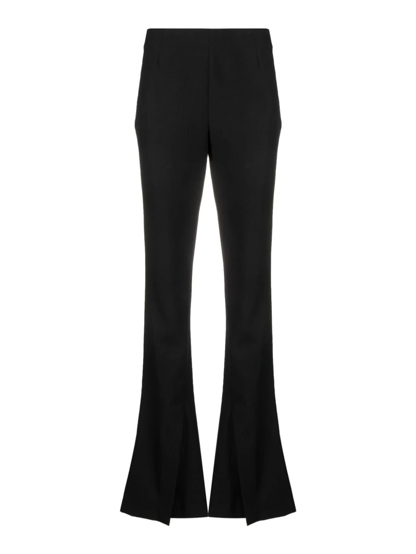 high-waisted split trousers