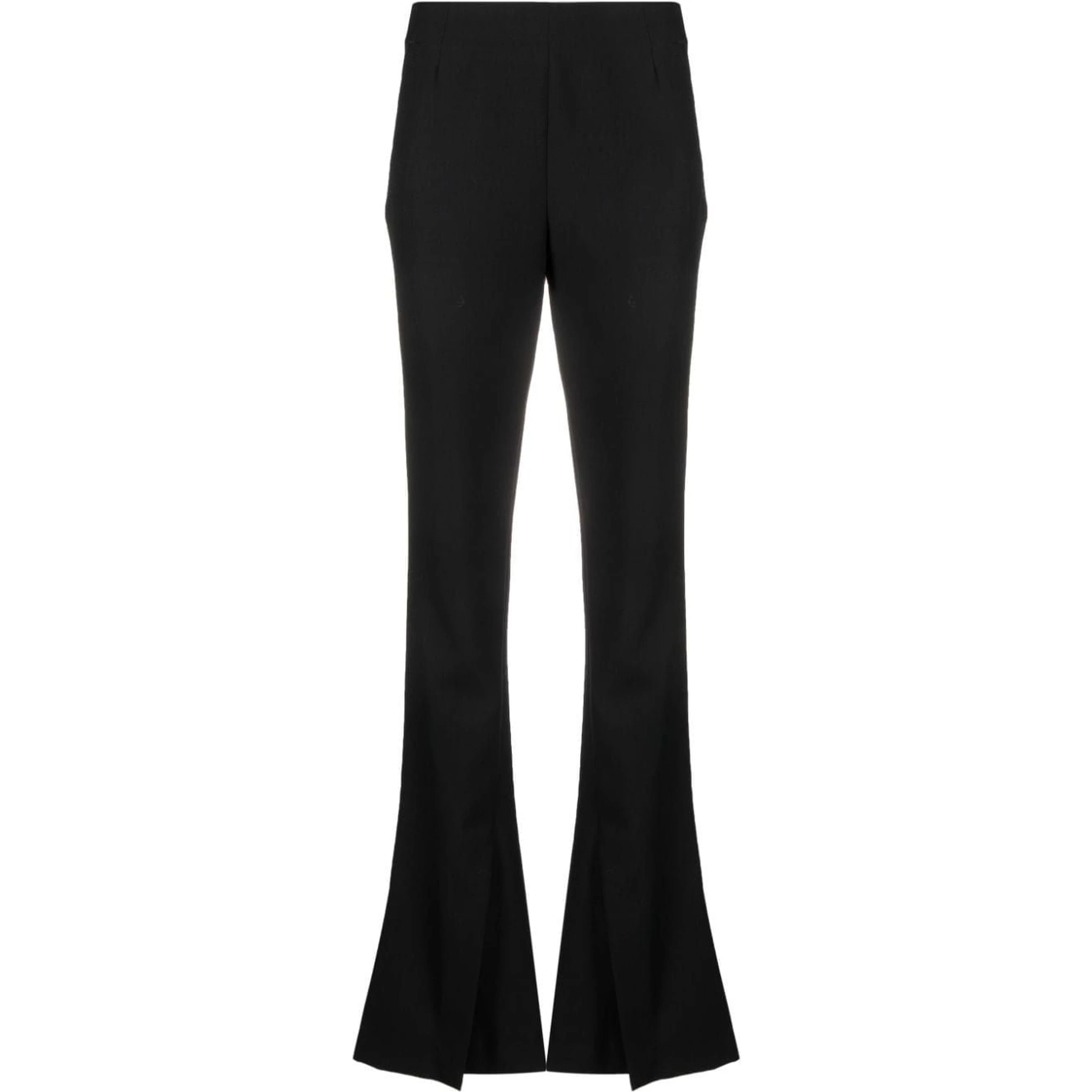 high-waisted split trousers