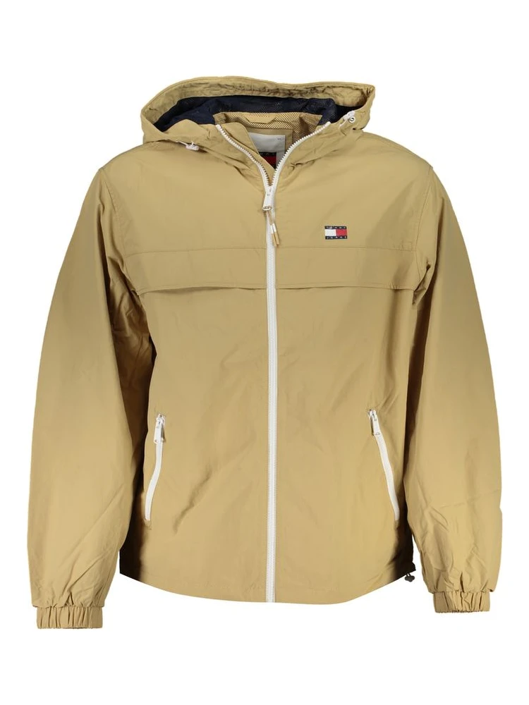 Beige Polyamide Jackets & Coat