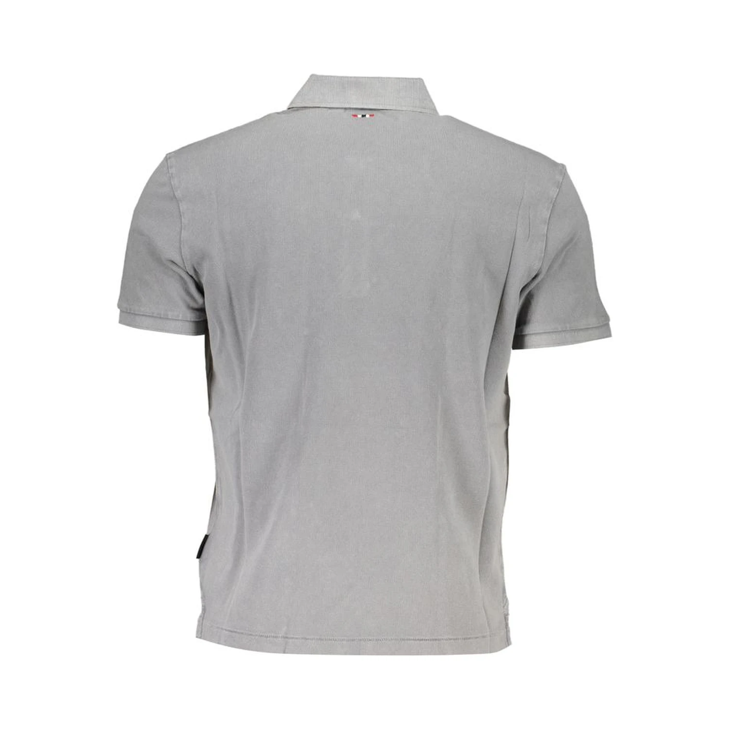 Gray Cotton Polo Shirt