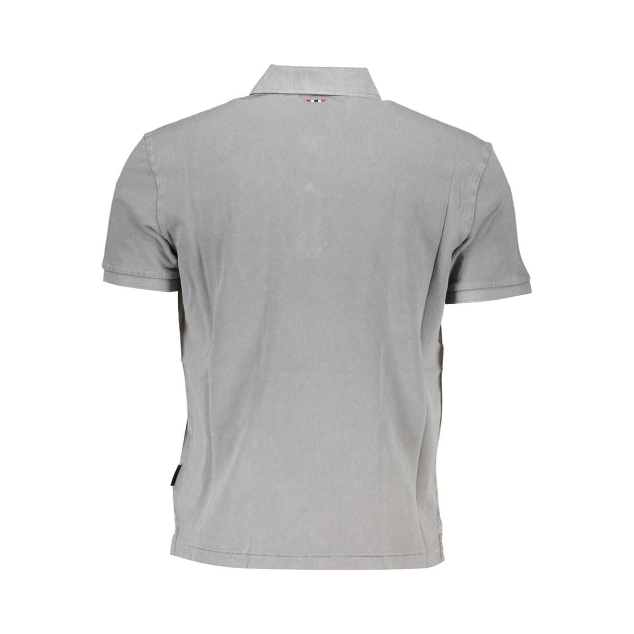 Gray Cotton Polo Shirt