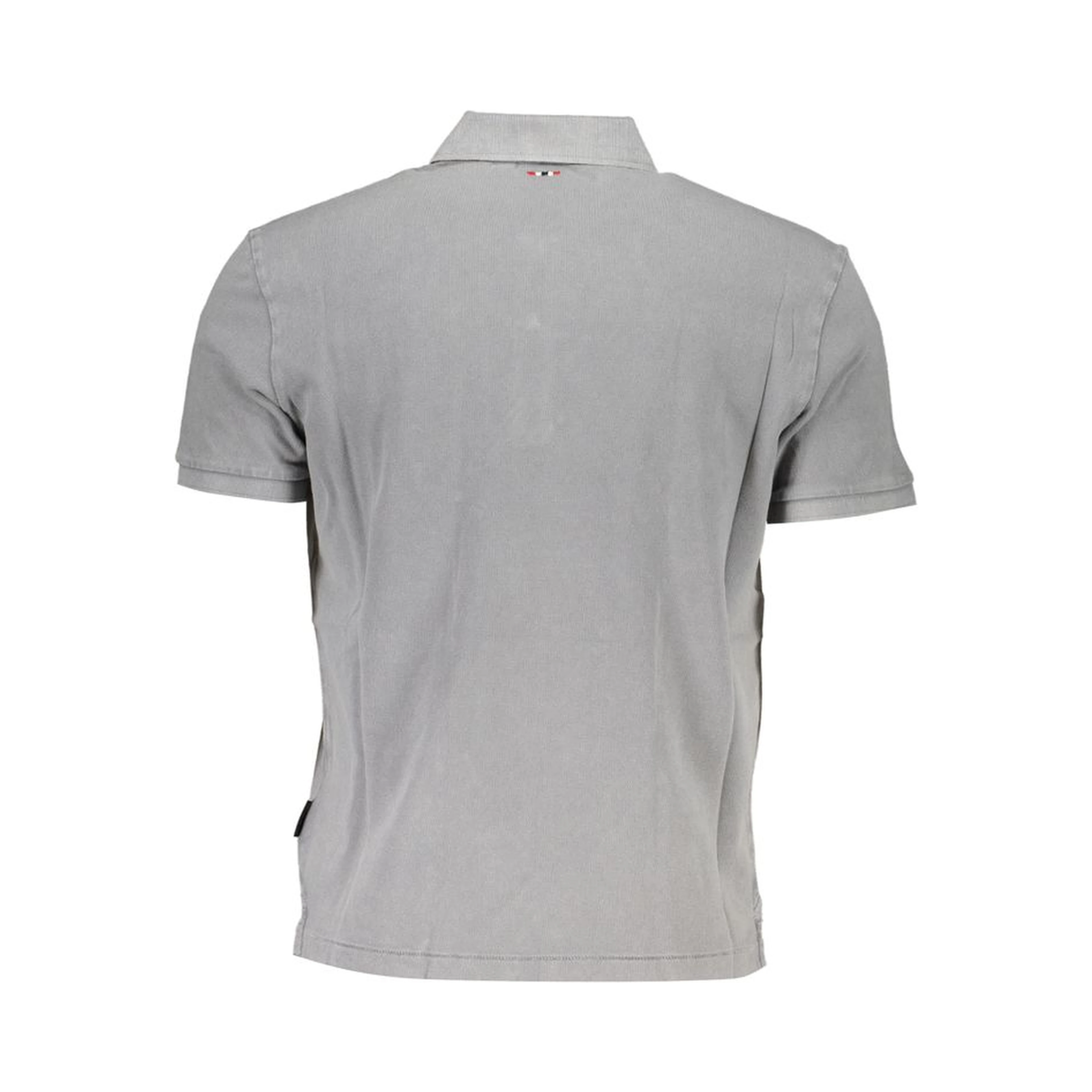 Gray Cotton Polo Shirt