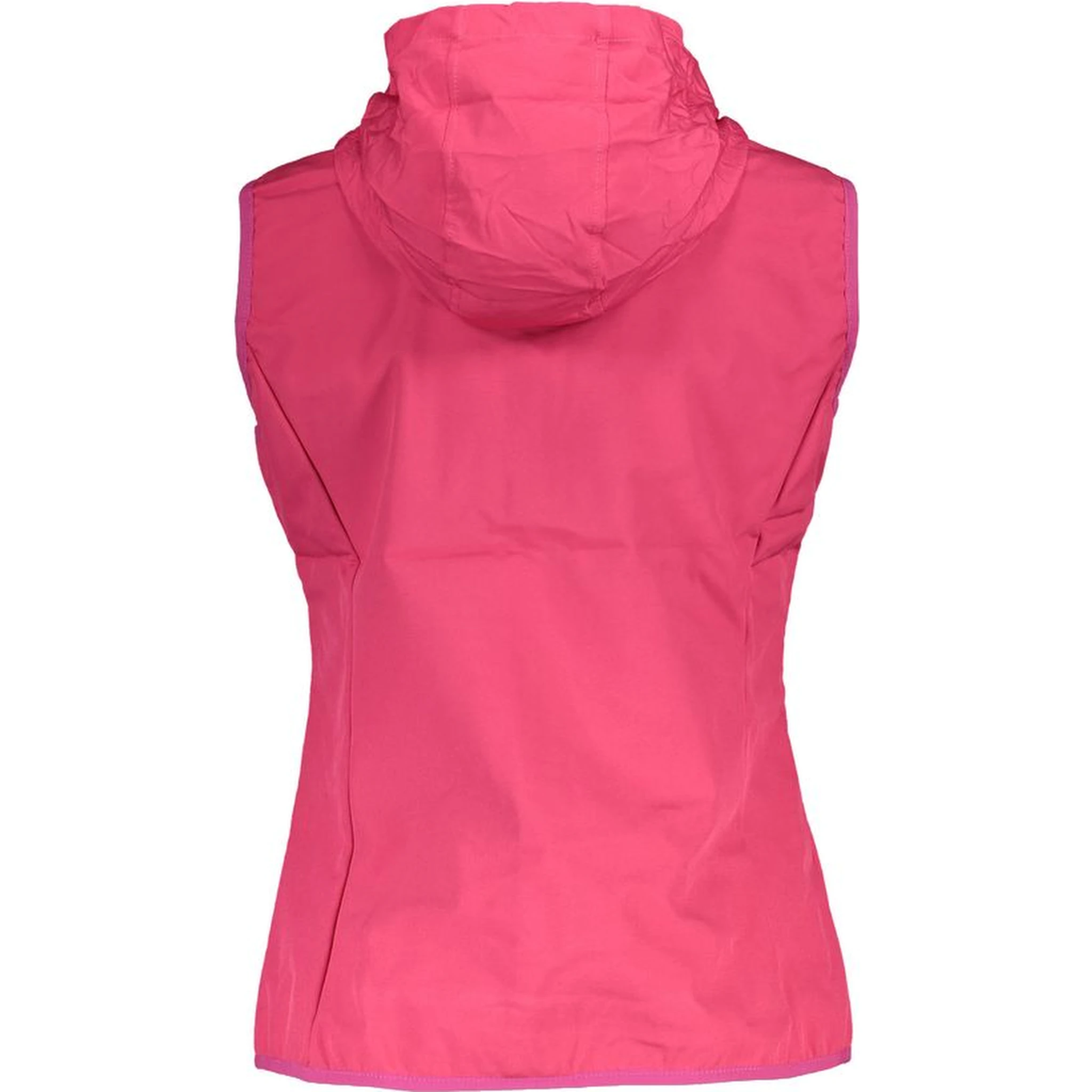 Pink Polyester Sleveless Jacket
