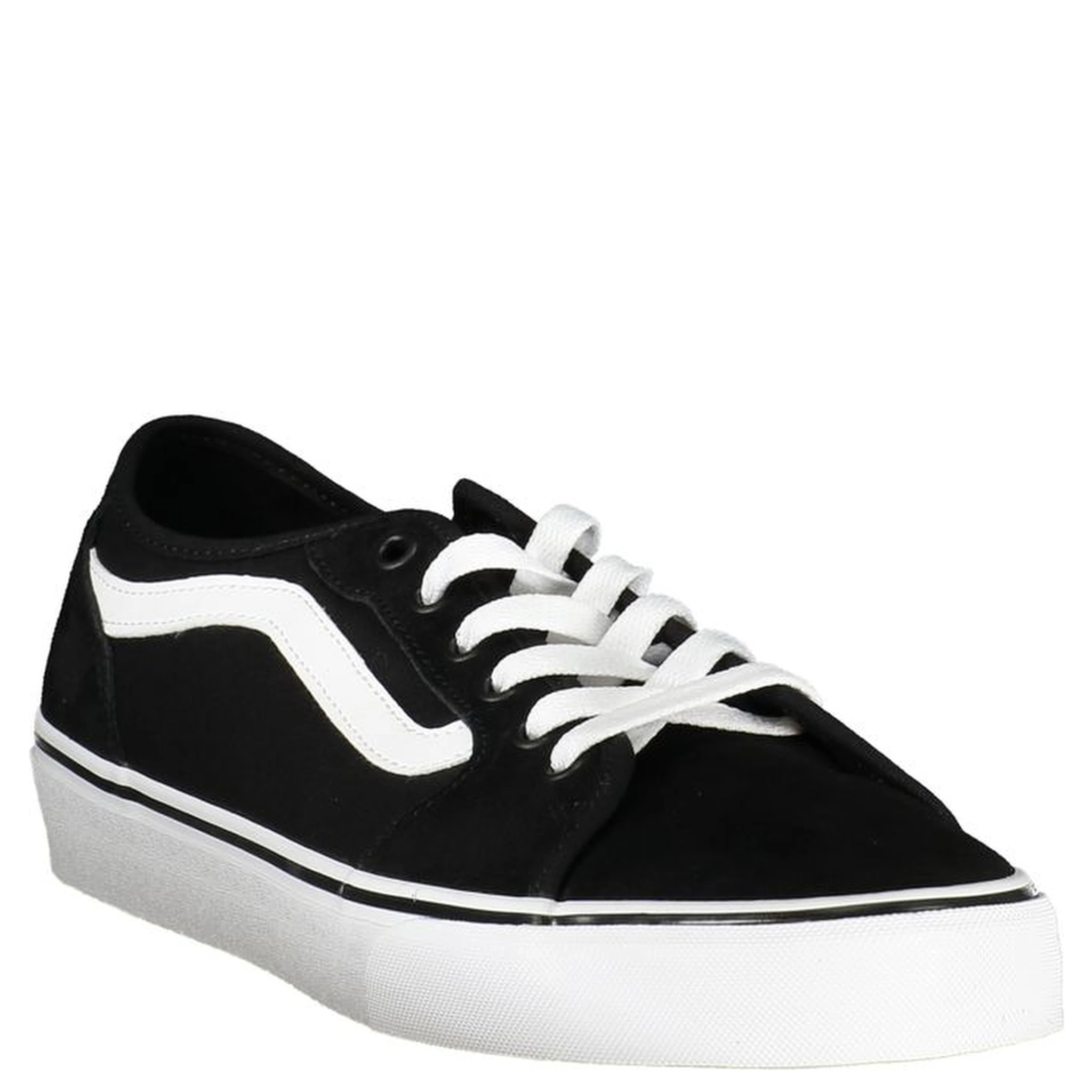Black Polyester Sneaker