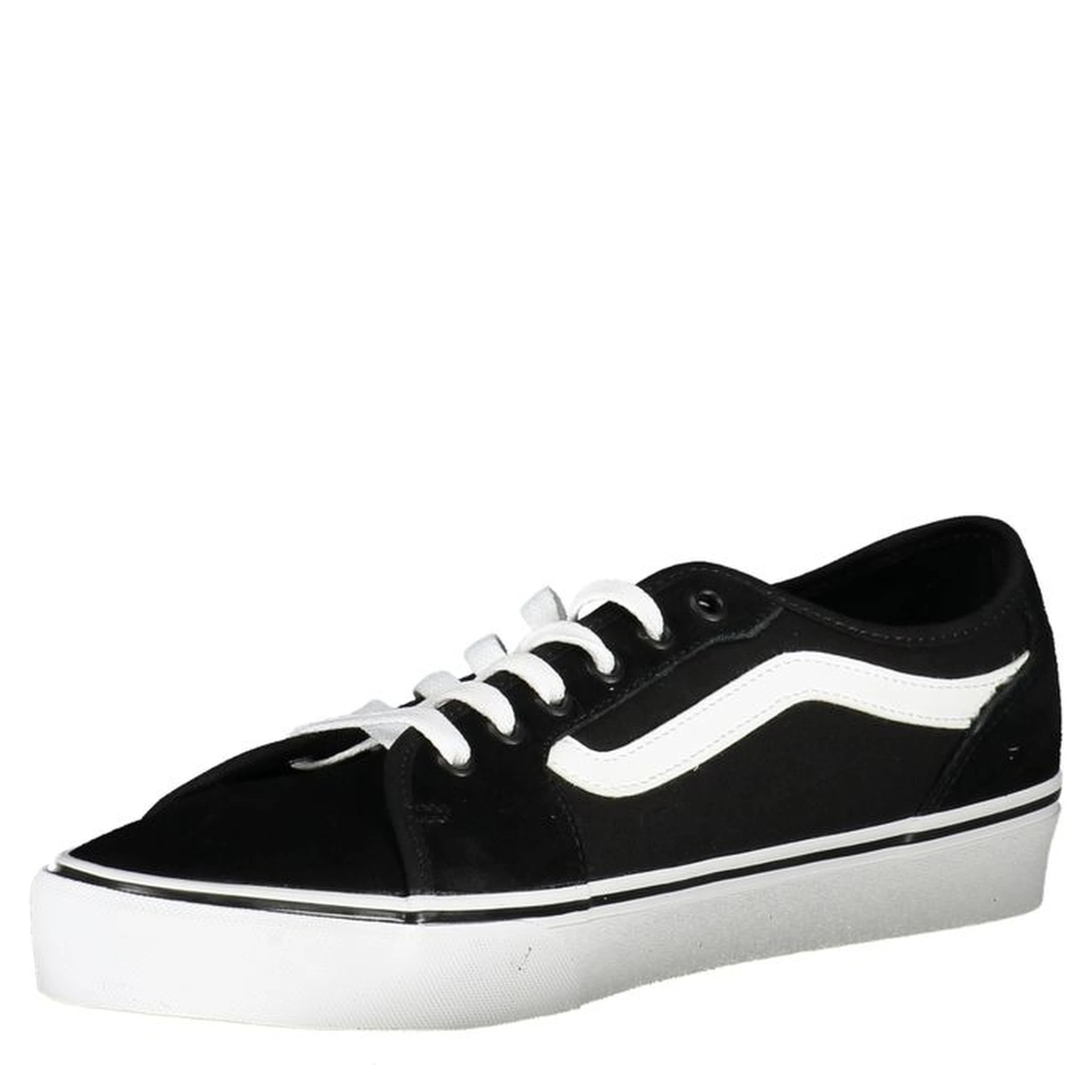 Black Polyester Sneaker