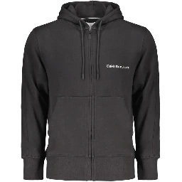 Men's black zip-up hoodie