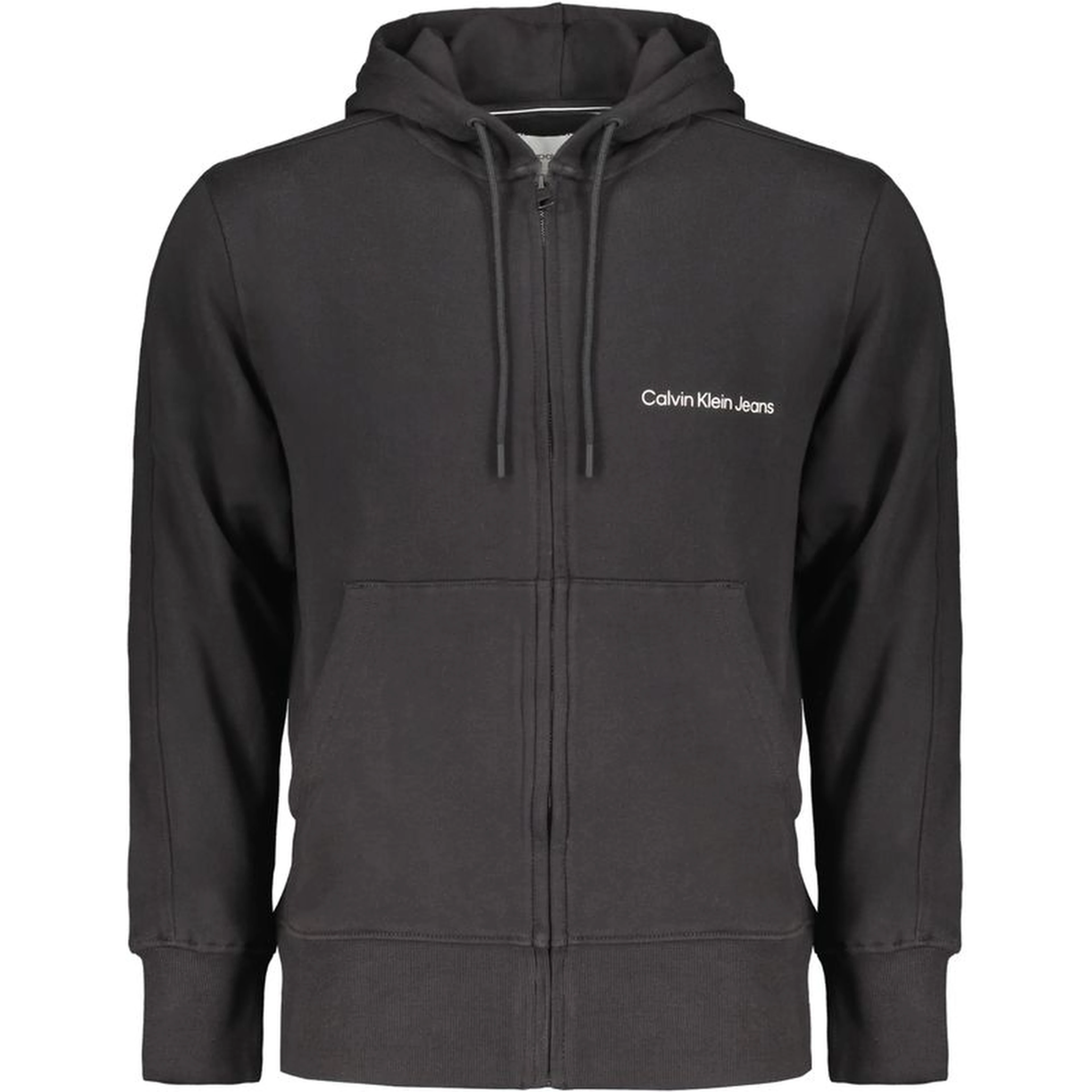 Men's black zip-up hoodie