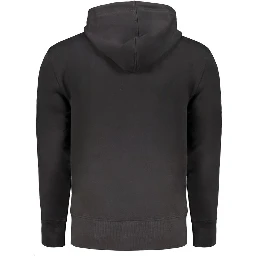 Men's black zip-up hoodie
