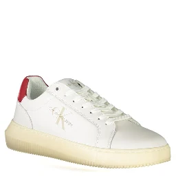White Polyester Sneaker