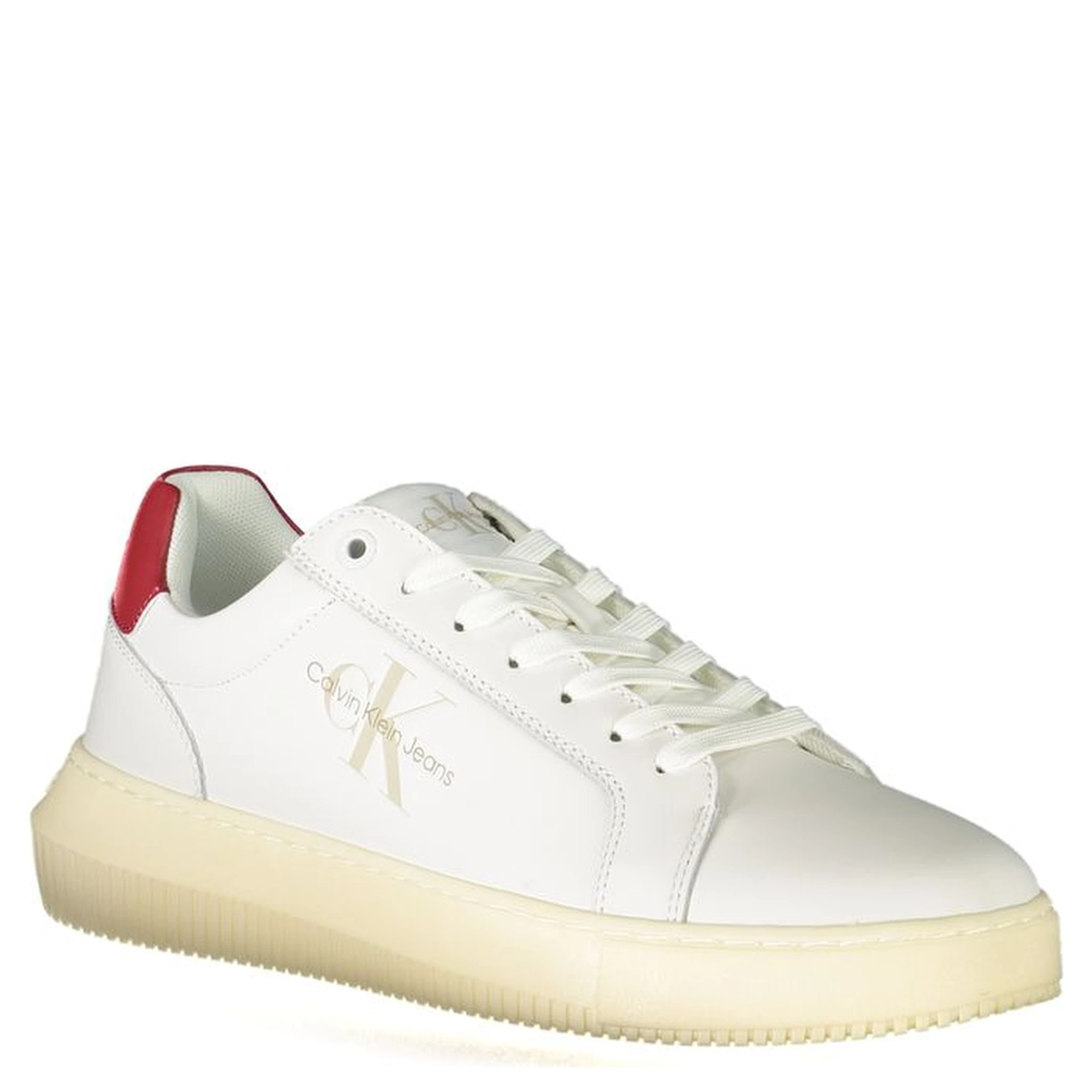 White Polyester Sneaker