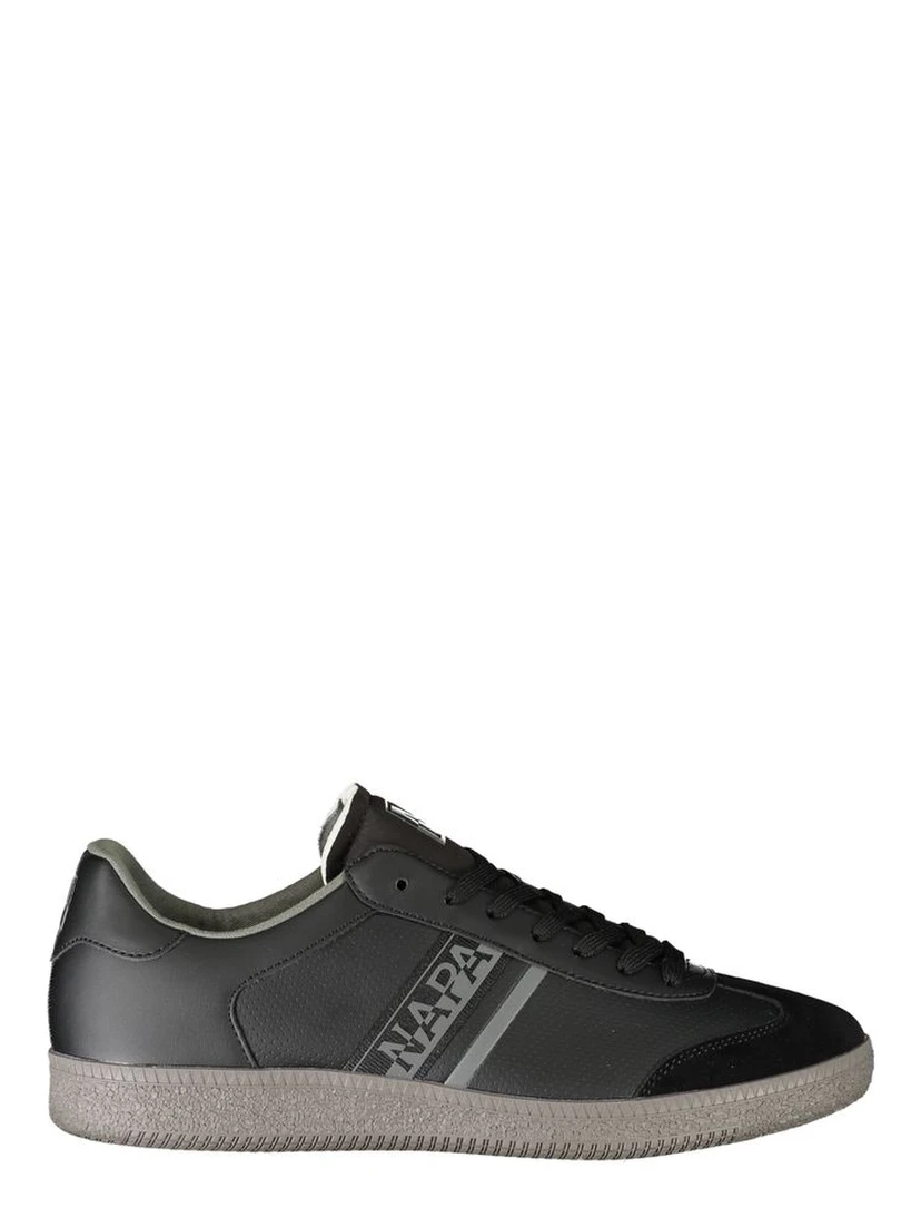 Black Polyester Sneaker