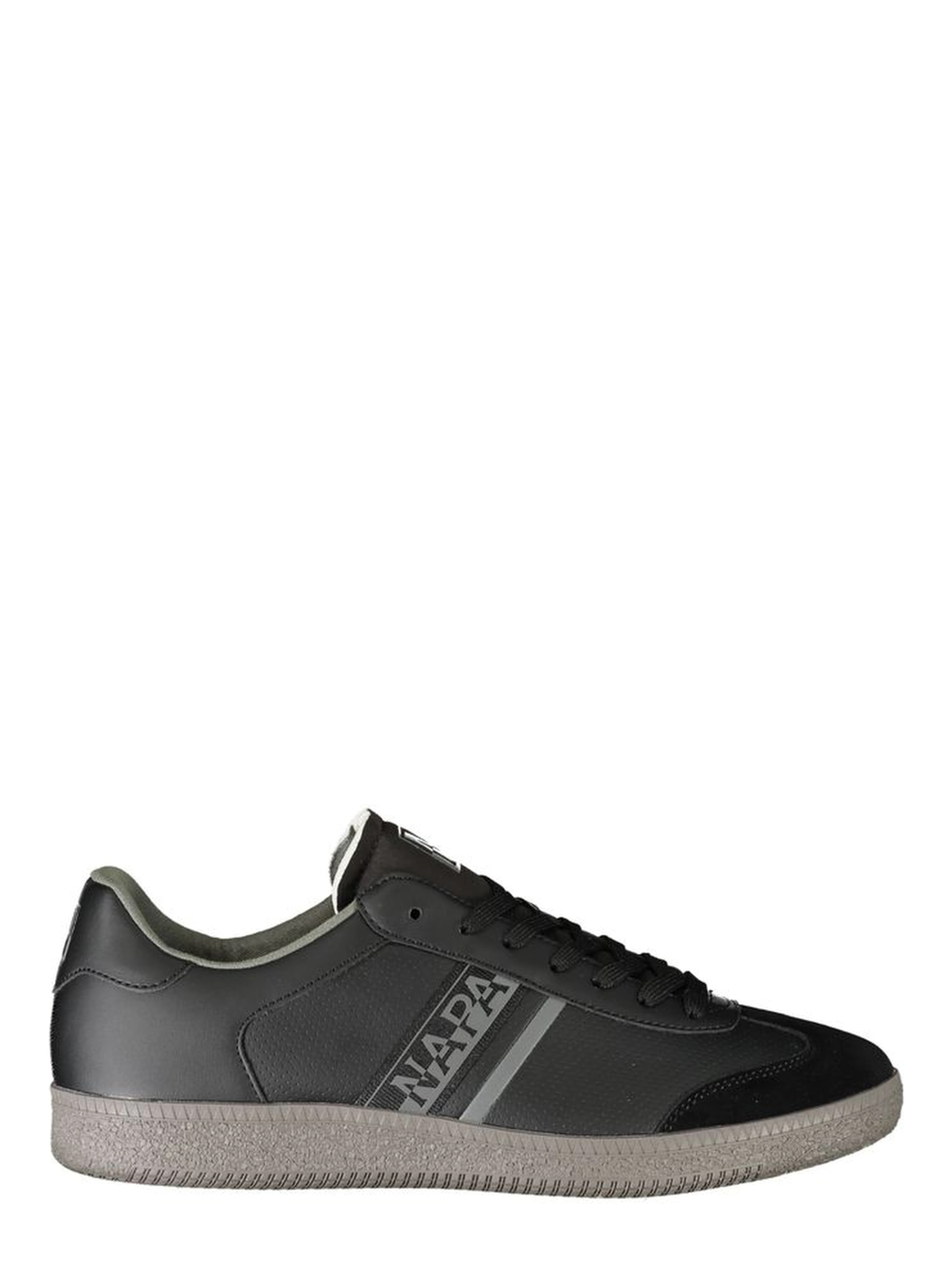 Men's Black Polyester Sneakers