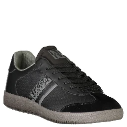 Black Polyester Sneaker