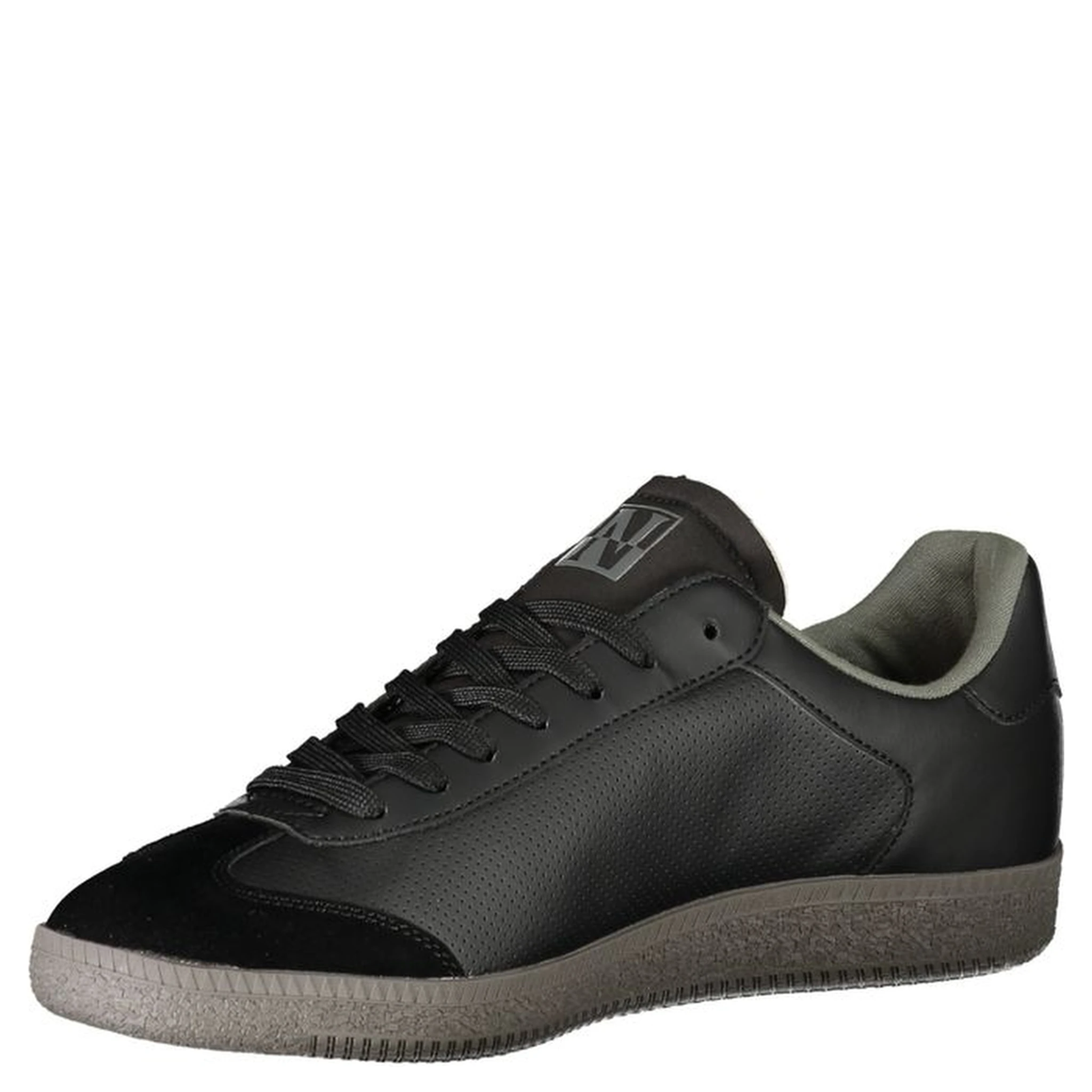 Black Polyester Sneaker