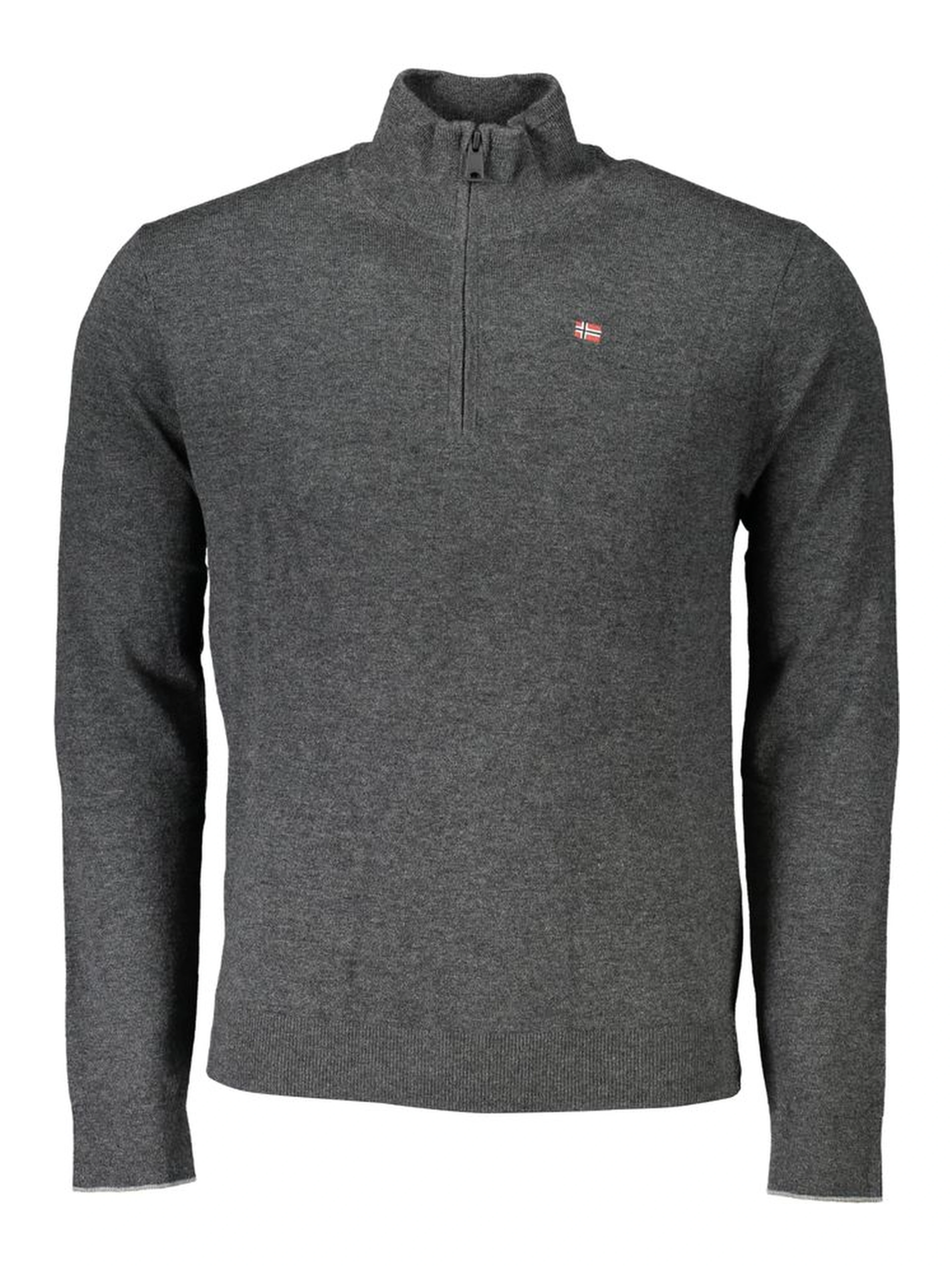 Gray Fabric Sweater