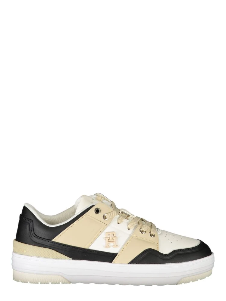 White Polyester Sneaker