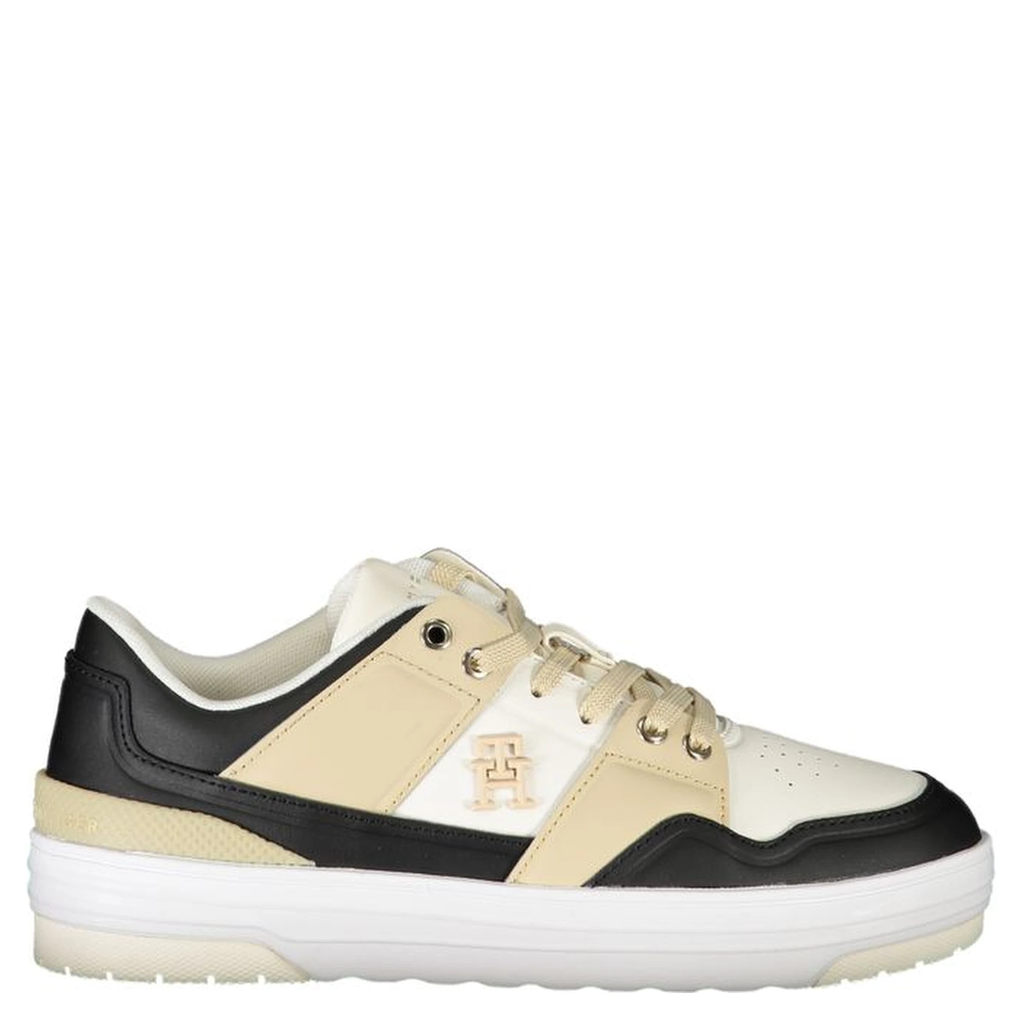 White Polyester Sneaker