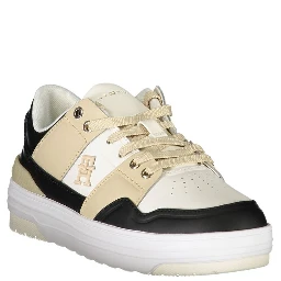 White Polyester Sneaker