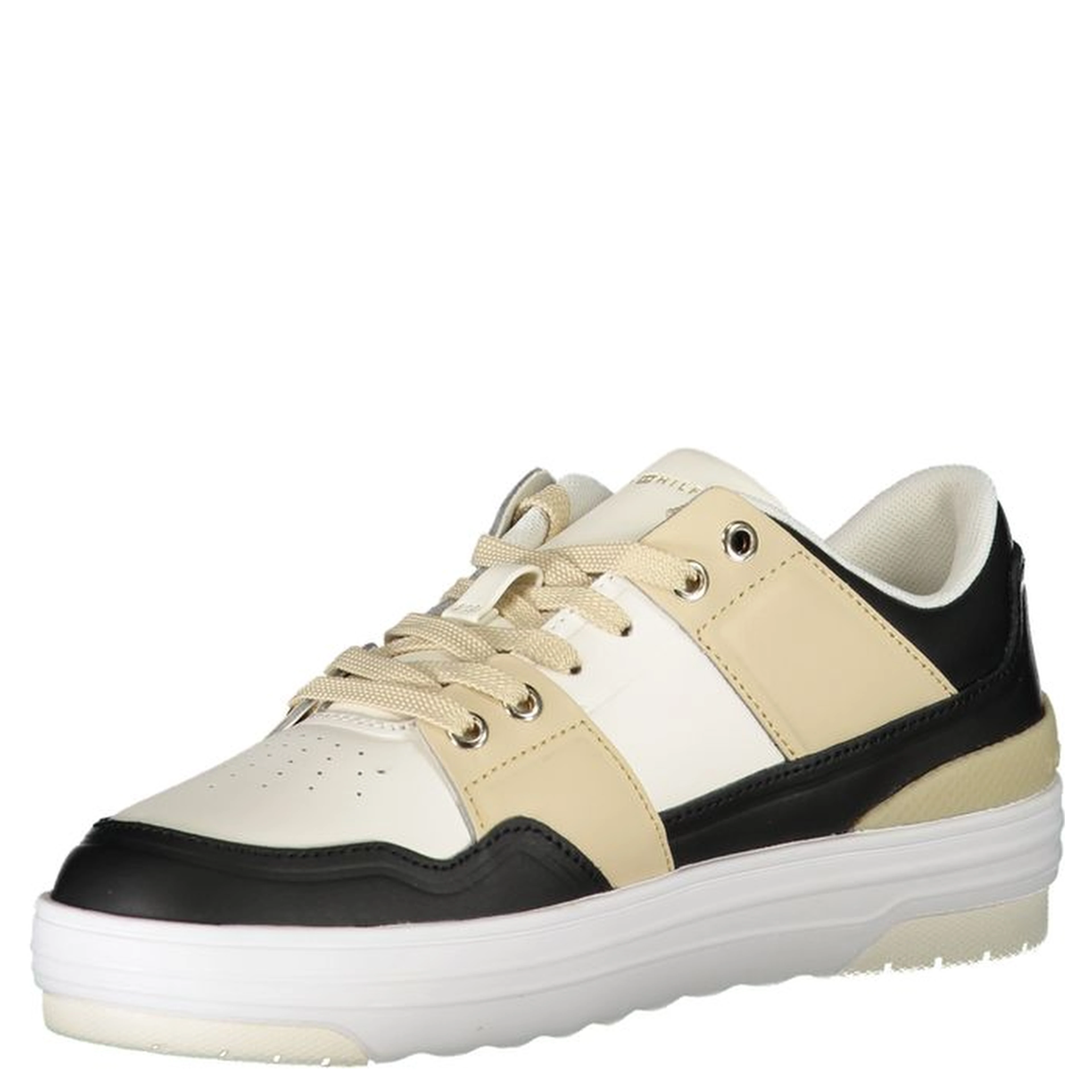 White Polyester Sneaker
