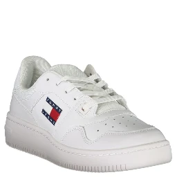 White Polyester Sneaker
