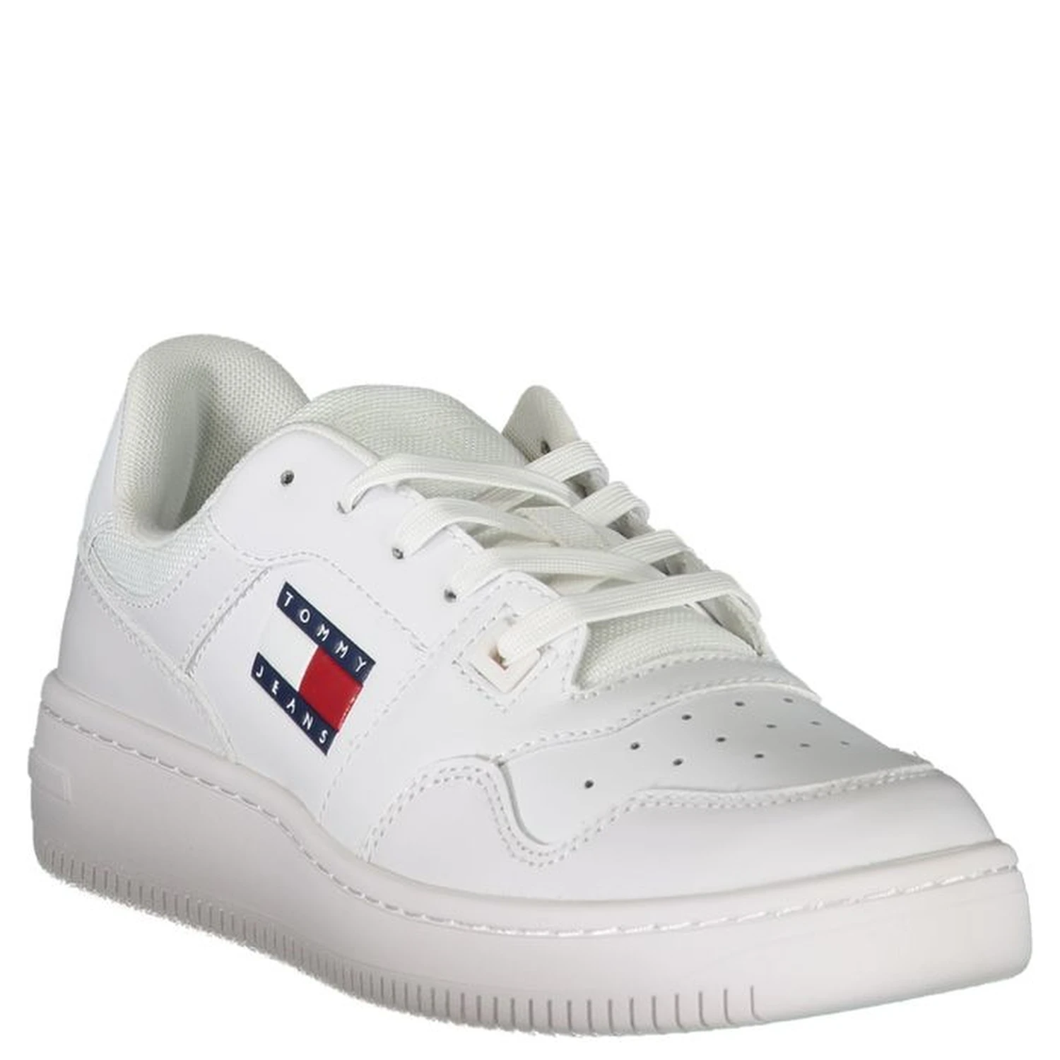 White Polyester Sneaker