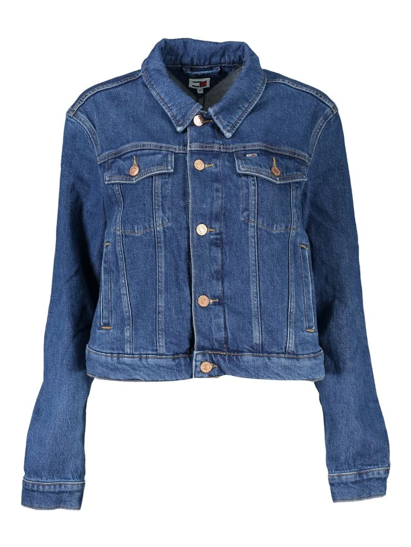 Blue Cotton Jackets & Coat