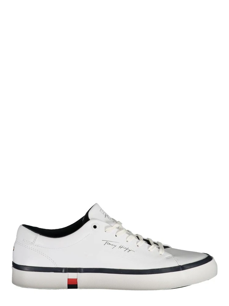 White Polyester Sneaker