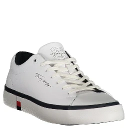 White Polyester Sneaker