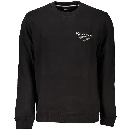 Black Cotton Sweatshirt