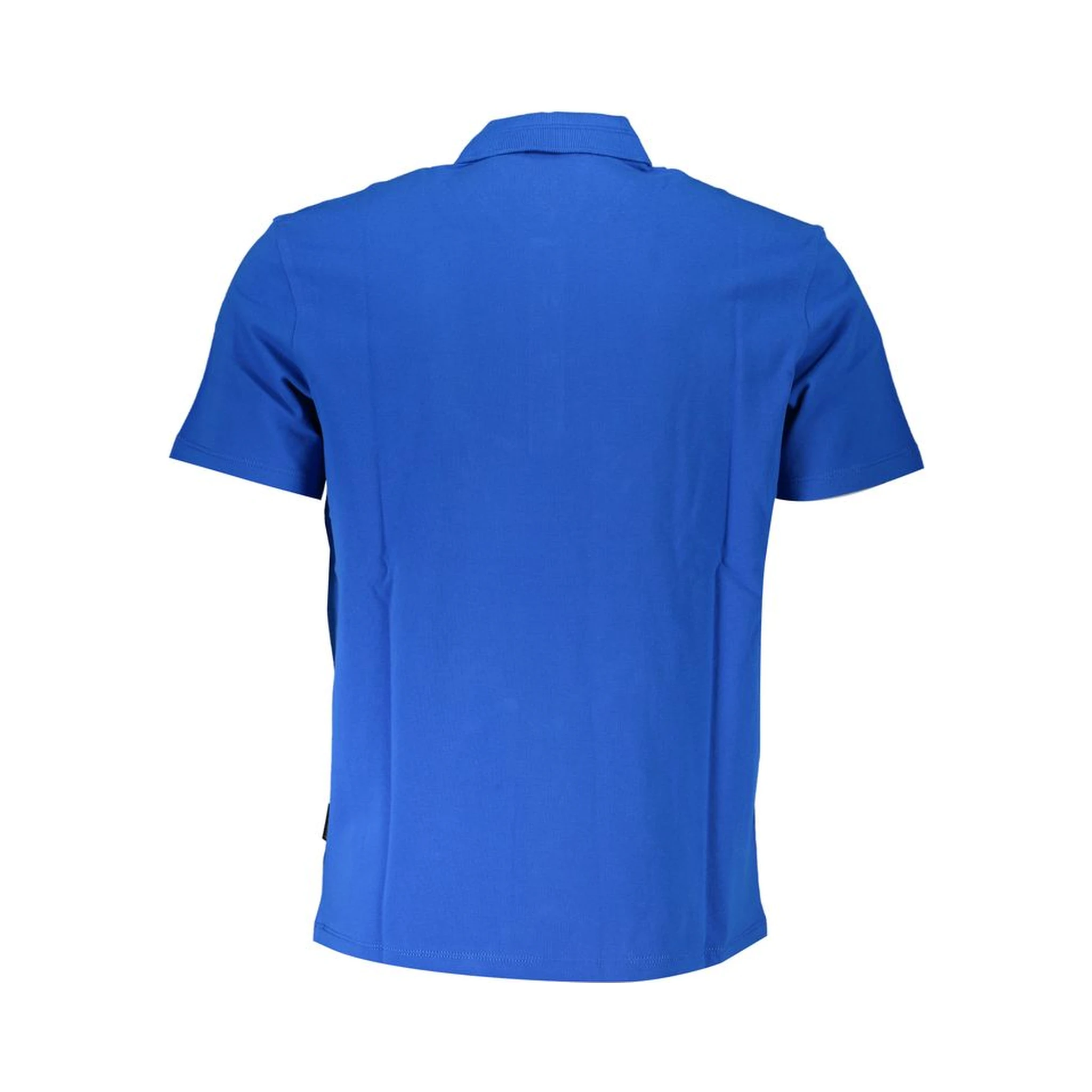 Blue Cotton Polo Shirt