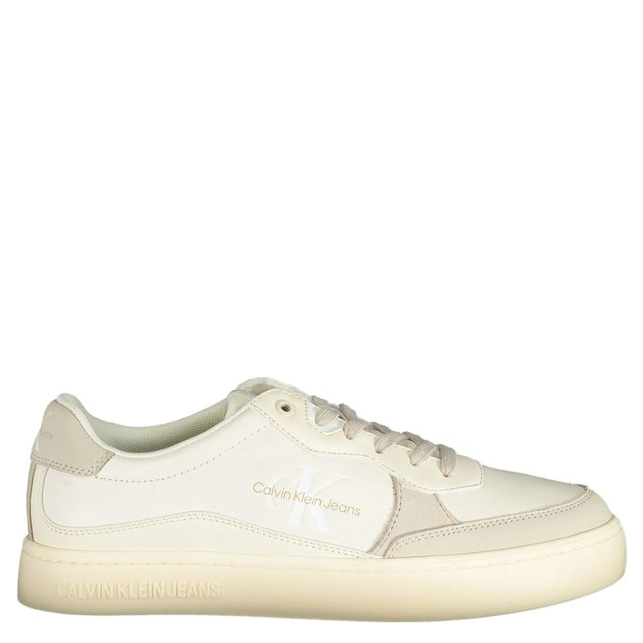 White Polyester Sneaker