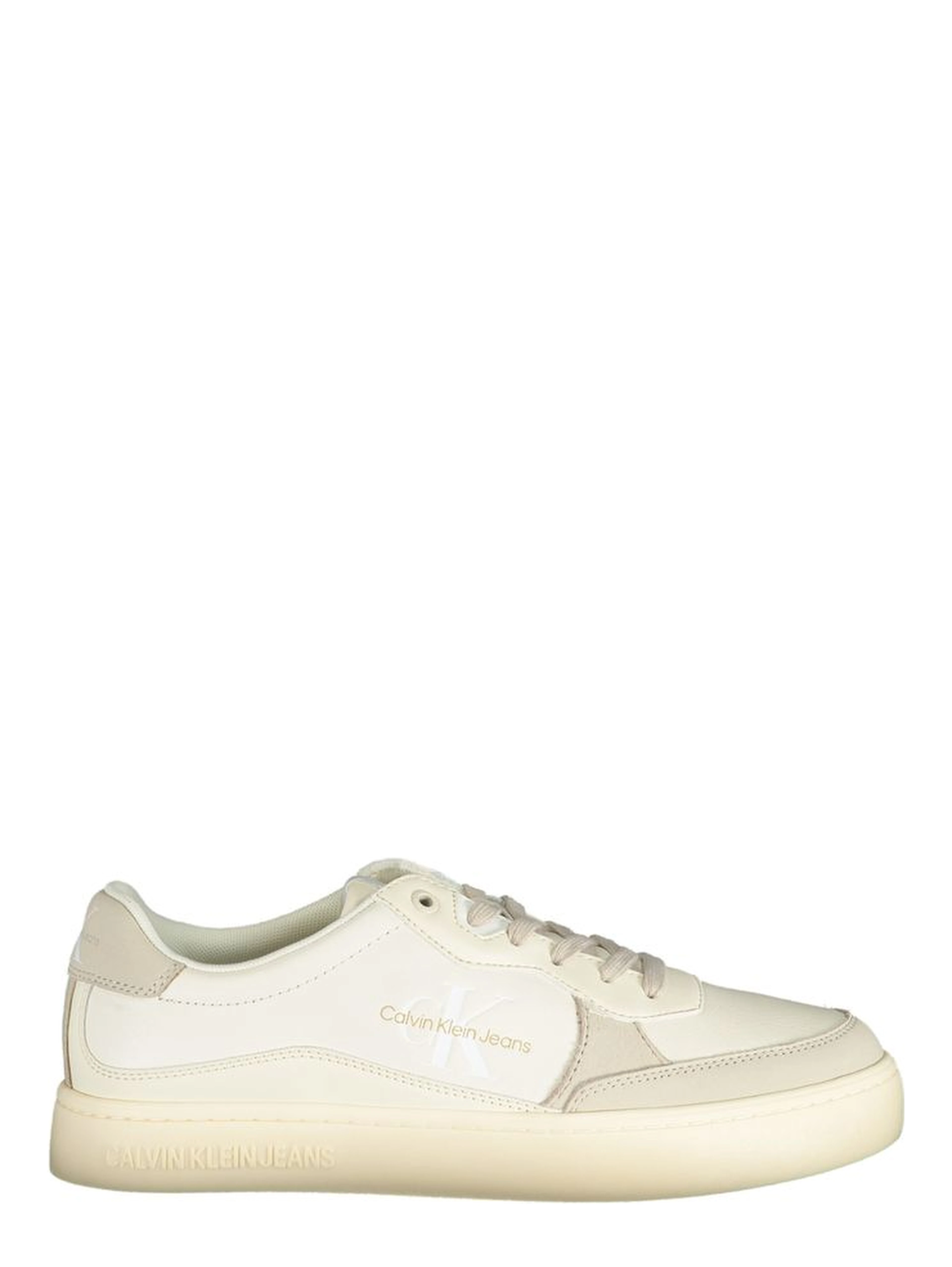 White Polyester Sneaker